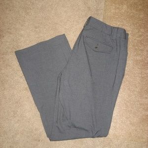 Womens Gray Pinstriped GAP Curvy Stretch Pants 12